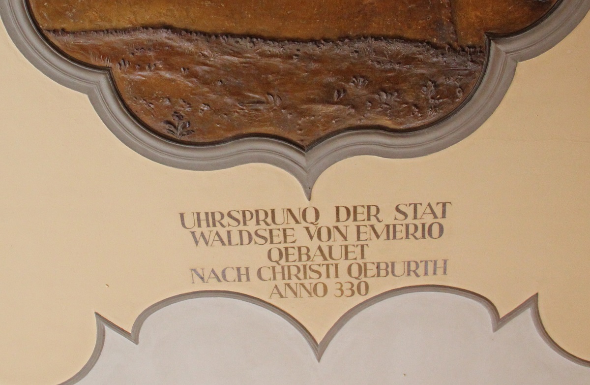 Beschriftung im Ratskeller
