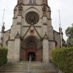 Eingang Neogotische St Konrad Kirche Langenenslingen