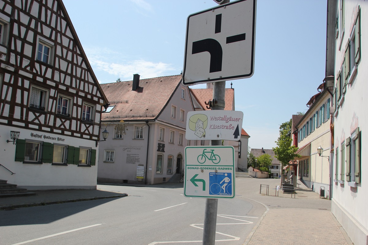 Donau-Bodensee Radweg in Kisslegg