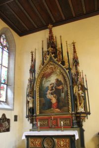 Neogotischer Seitenaltar links St Stephan Konstanz