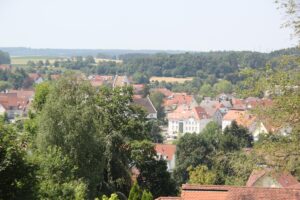 Ausblick über Ostrach Schlacht von Ostrach