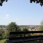 Bank mit Ausblick über Ostrach Schlacht von Ostrach