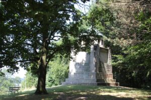 Rückseite Denkmal Schlacht von Ostrach