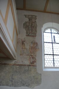 Pfarrkirche St Mauritius Schemmerhofen Malereien und Fenster