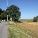 14 Geteerter Weg Felder Wolfegg Blick zurück