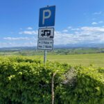 Parkschild Wohnmobil Siggner Höhe im Allgäu