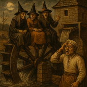 Hexen auf dem Mühlrad